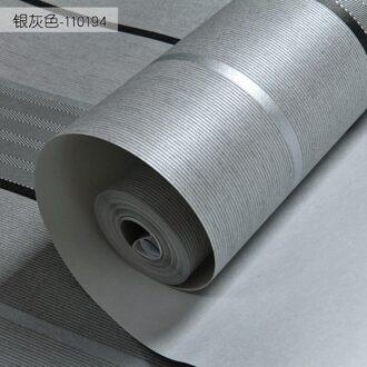 Zwart, Wit En Grijs Behang Grijs Verticale Strepen Wave Geometrische Patroon Slaapkamer Woonkamer Eetkamer Tv Achtergrond Muur zilver-grijs 110194