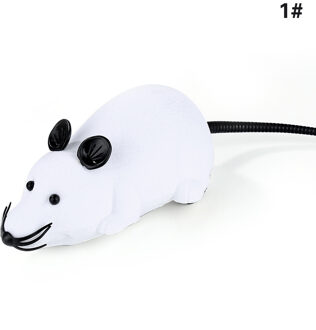 Zwart Wit Funny Pet Kat Muizen Speelgoed Draadloze RC Grijze Rat Muizen Speelgoed Afstandsbediening Muis voor Kinderen speelgoed