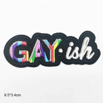 Zwart Wit Gayish Call Me Door Uw Naam Iron Op Geborduurde Kleding Patches Voor Kleding Stickers Kleding Kledingstuk Accessoires (A9-2