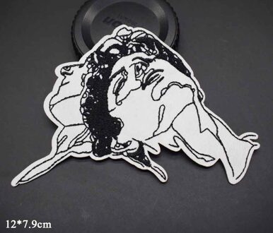 Zwart Wit Gayish Call Me Door Uw Naam Iron Op Geborduurde Kleding Patches Voor Kleding Stickers Kleding Kledingstuk Accessoires (X9