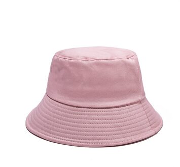 Zwart Wit Solid Emmer Hoed Unisex Bob Caps Hip Hop Mannen Vrouwen Zomer Panama Cap Strand Zon Vissen Boonie Hoed roze