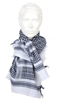 Zwart witte Keffiyeh sjaal