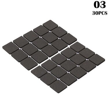 Zwart Zelfklevende Meubilair Been Tapijt Vilt Mat Anti Slip Mat Bumper Schokdemper Tafel Stoel Sofa Voet Floor Protector 3