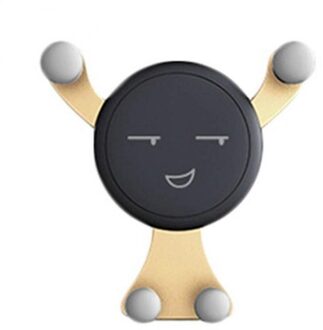 Zwart/Zilver/Goud 360 Graden Auto Installatie Vent Mode Zwaartekracht Beugel Universele Mobiele Voor Telefoon Gps Mobiele Auto houder