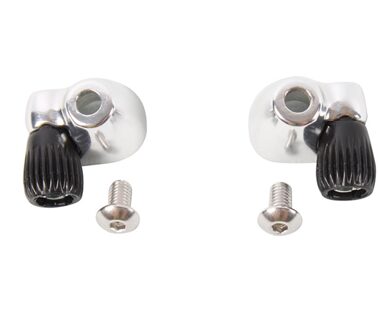 Zwart-Zilver Id Oude-Stijl Racefiets Down Buis Gesoldeerde Op Kabel Stopt Richters Een Paar