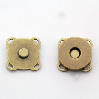 Zwart zilver naaien metalen magnetische Snaps knop voor overjas tas kledingstuk accessoires scrapbooking DIY10sets/lot bronzen / 10mm