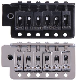 Zwart/Zilver Vervanging Standaard Tremolo Bridge Set voor Strat Elektrische Gitaar Onderdelen & Accessoires