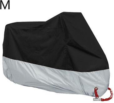 Zwart Zilver Waterdicht Motorfiets Covers Motoren Regen Uv Indoor Xl Outdoor Cover M L Dust Protector R6W7 zwart zilver M