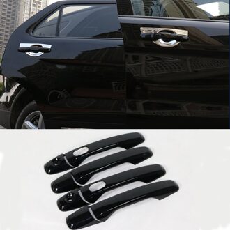 Zwarte Abs Chrome Auto Deurgreep Covers Trim Auto Accessoires Met Smart Gaten 8 Stuks Fit Voor Fit Ford Explorer sport 18