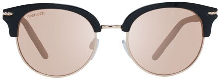 Zwarte Acetaat & Metaal Zonnebril - One Size