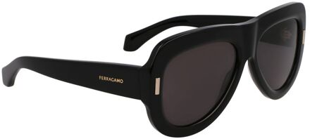 Zwarte Acetaat Zonnebril - One Size