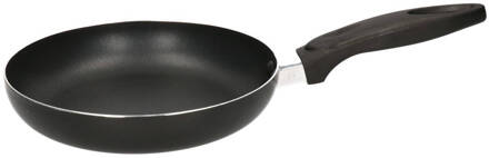 Zwarte Aluminium Koekenpan Met Dubbel Anti Aanbak Laag 20 Cm - Bakken/koken - Koekenpannen Keukengerei