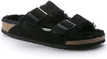 Zwarte Arizona Slippers Birkenstock , Black , Dames - 40 Eu,39 Eu,41 Eu,36 Eu,38 Eu,37 EU