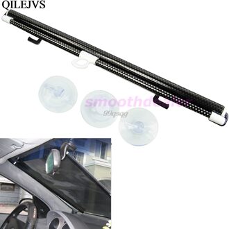 Zwarte Auto Auto Window Roll Blind Zonnescherm Voorruit Zonnescherm Visor 58X125 Cm