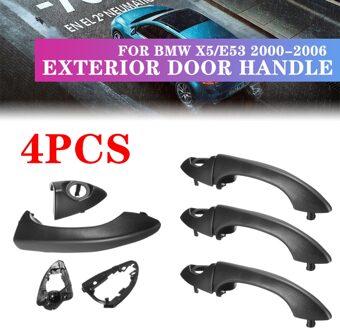 Zwarte Auto Voor Lhd Buiten Exterieur Deurgrepen Voor Bmw X5/E53 2000-2006 51218243617