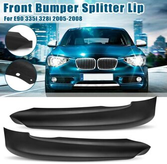 Zwarte Auto Voorbumper Lip Splitter Diffuser Protector Guard Voor Bmw E90 325I 335I 2005 Voorbumper Splitters