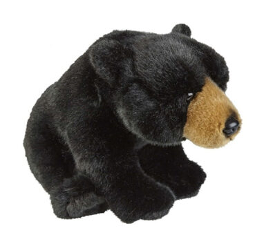 Zwarte beren knuffel 28 cm knuffeldieren - Knuffelberen