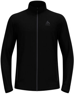 Zwarte Berra Full Zip Midlayer voor Heren Odlo , Black , Heren - S