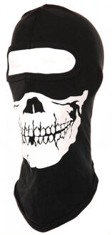 Zwarte bivakmutsen one hole met skelet