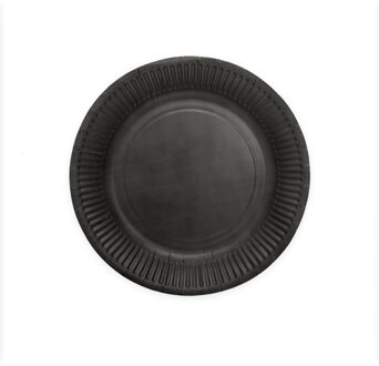 Zwarte Borden 23 cm (8st)