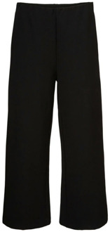 Zwarte broek met elastische taille Masai , Black , Dames - 2Xl,Xl,L,M,S