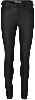 Zwarte broek met gladde coating Vero Moda , Black , Dames - 2XL L30