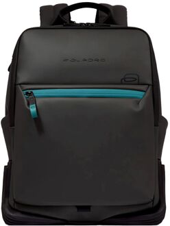 Zwarte Bucket Bag Rugzak Aw24 Piquadro , Black , Heren - ONE Size