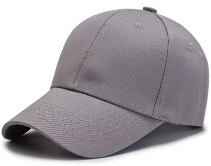 Zwarte Cap Effen Kleur Baseball Snapback Ingericht Casual Gorras Schaduw De Zon Hip Hop Vader Hoeden Voor Mannen vrouwen Unisex grijs