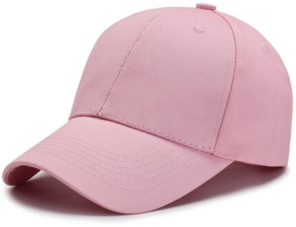 Zwarte Cap Effen Kleur Baseball Snapback Ingericht Casual Gorras Schaduw De Zon Hip Hop Vader Hoeden Voor Mannen vrouwen Unisex roze