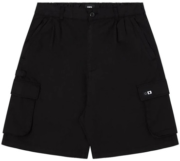 Zwarte Cargo Bermuda Shorts Loose Fit Edwin , Black , Dames - Xl,L,M,S