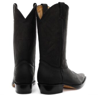 zwarte cowboy leren herenlaarzen - Louisiana - EU 43