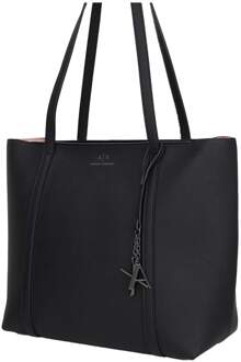 Zwarte Dames Handtas Lente/Zomer Collectie Armani Exchange , Black , Dames - ONE Size