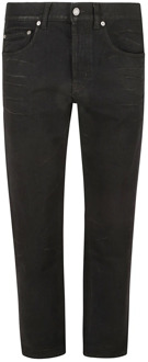 Zwarte Denim Jeans Rechte Pijp Saint Laurent , Black , Heren - W32,W30,W31