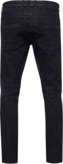 Zwarte denim jeansbroek "MELVIN" slim fit katoen-stretch - 34W/32L