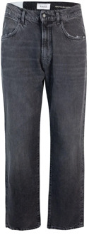 Zwarte Denim Regular Fit Jeans Amish , Black , Heren - W31