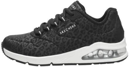 Zwarte Dierenprint Comfort Sneaker Skechers , Black , Dames - 36 EU