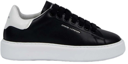 Zwarte Elevate Sneakers met Wit Detail Crime London , Black , Dames - 39 Eu,38 Eu,41 Eu,40 Eu,37 Eu,36 EU