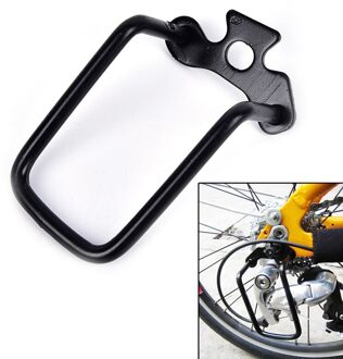 Zwarte Fiets Derailleurhanger Chain Gear Guard Protector Cover Mountainbike Fietsen Transmissie Bescherming Ijzeren Frame