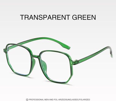 Zwarte Frame Vrouwelijke Mannen Optische Bril Oversized Vierkante Anti-Blauw Licht Computer Brilmontuur Unisex kleur 02