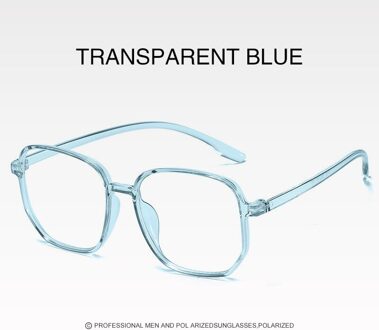 Zwarte Frame Vrouwelijke Mannen Optische Bril Oversized Vierkante Anti-Blauw Licht Computer Brilmontuur Unisex kleur 05