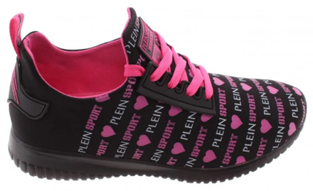 Zwarte Fuxia Runner Sneakers Plein Sport , Pink , Dames - 36 Eu,38 Eu,37 EU