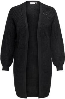 Zwarte Gebreide Cardigan | Freewear Zwart Only Carmakoma , Black , Dames - Xl/2Xl