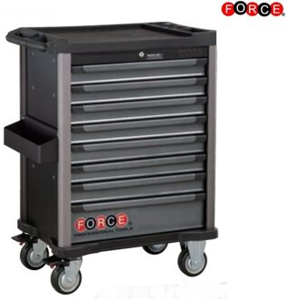 Zwarte Gereedschapswagen 8-lades met 370 delig gereedschap (EVA) 10218370