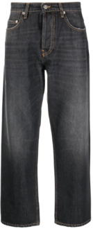 Zwarte Gewassen Denim Korte Jeans Golden Goose , Black , Heren - W34,W33
