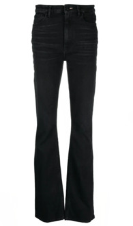 Zwarte Gewen Denim Flared Jeans 3X1 , Black , Dames - W30,W28,W29