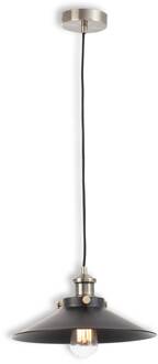 Zwarte hanglamp Marlin zwart, alu