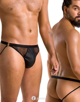 Zwarte Heren Jock Strap, PA034 - Maat: S/M