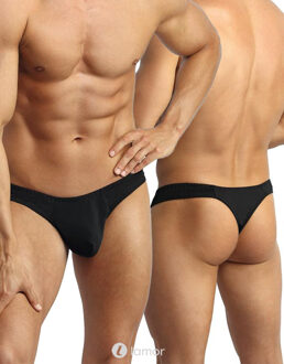 Zwarte heren String Petrol - Size: S