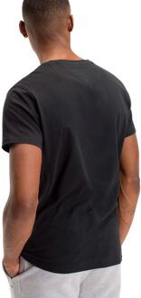 Zwarte Heren T-shirt met Korte Mouwen Tommy Hilfiger , Black , Heren - M,S