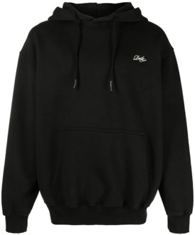 Zwarte hoodie met bedrukt logo Drole de Monsieur , Black , Heren - M,S,Xs